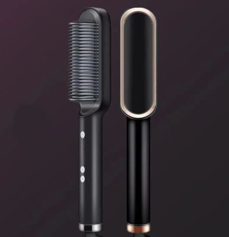 New 2 In 1 Hair Straightener Brush